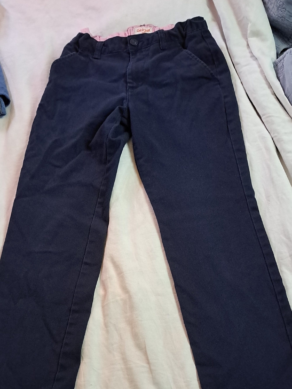 Cat & Jack Navy Straight-Leg Chinos
